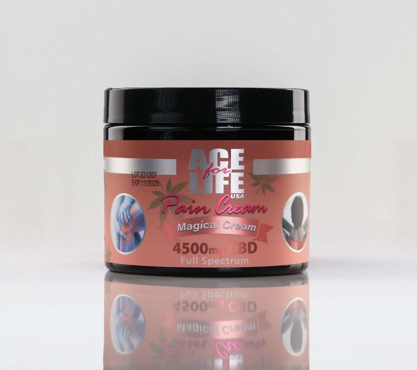 CBDWellnessplus 4500mg Ace For Life-Instant Pain Relief CBD Cream All Sizes
