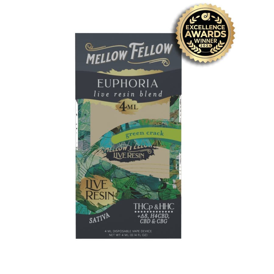 CBDWellnessplus Green Crack Mellow Fellow- 4ml Live Resin Disposable Vape