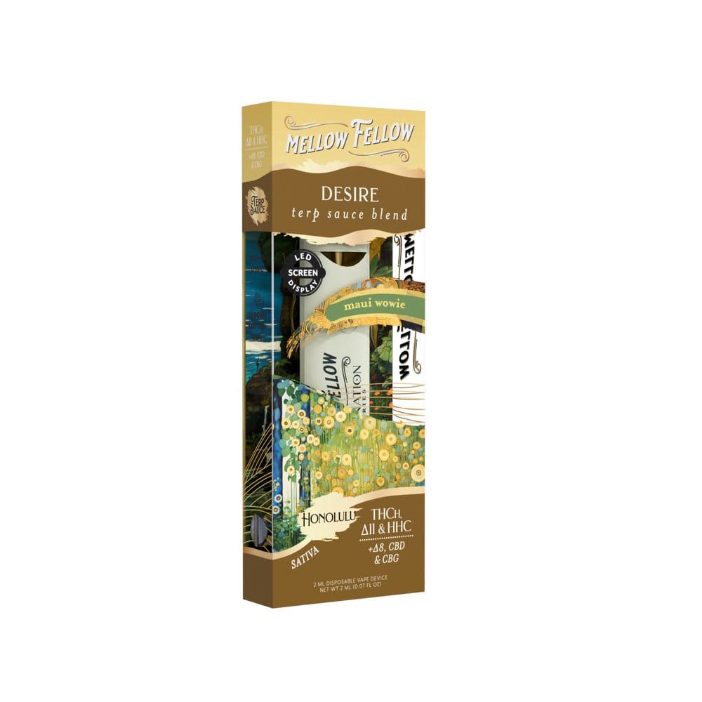CBDWellnessplus Honolulu- Maui Wowie Mellow Fellow- 2ml Terp Sauce Disposable Vape