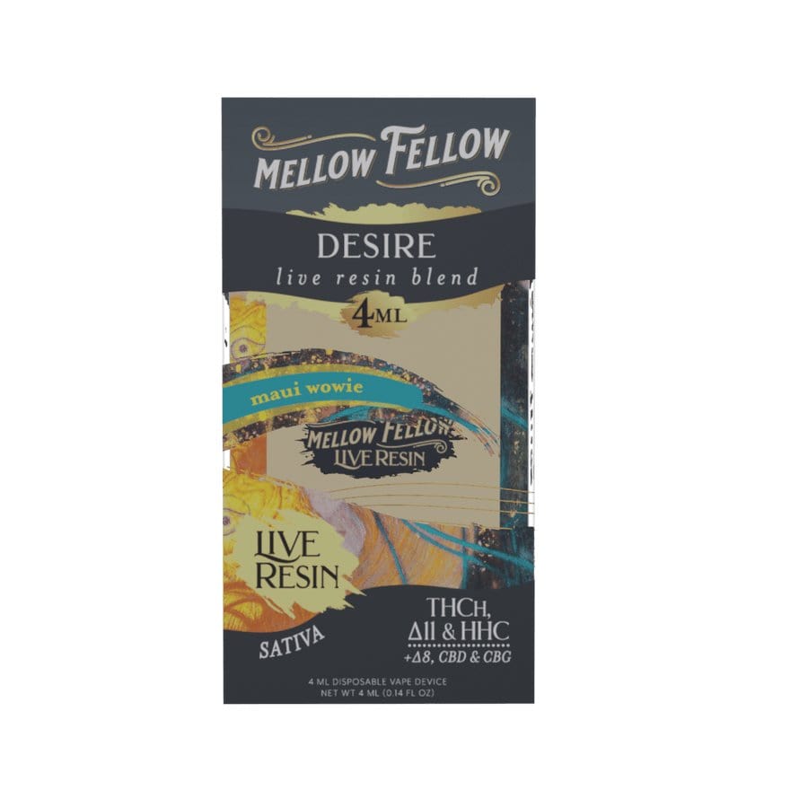 CBDWellnessplus Maui Wowie Mellow Fellow- 4ml Live Resin Disposable Vape