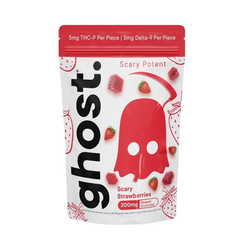 CBDWellnessplus Scary Strawberries Ghost- Potion Punch Reaper Blend Gummies
