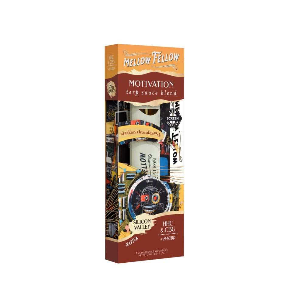 CBDWellnessplus Silicone Valley- Alaskan ThunderF*ck Mellow Fellow- 2ml Terp Sauce Disposable Vape